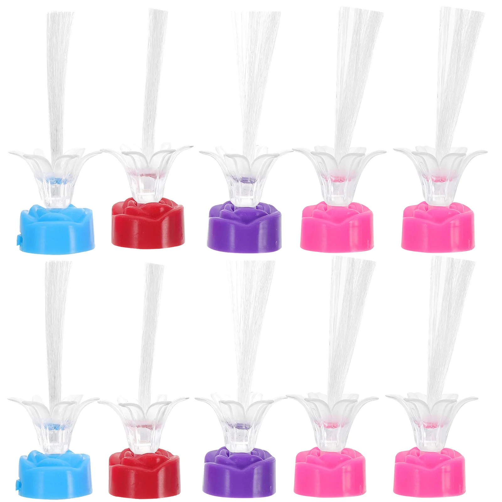 

10Pcs Multicolor Changing Fiber Optic Lamp Gypsophila LED Light Christmas Party Decoration Romantic Gift Home Decor