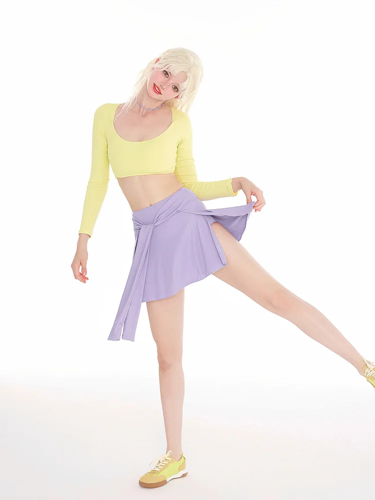 

Женский раздельный купальник Masked Mengling с длинными рукавами, для термальных источников, из полиэстера, с квадратным вырезом, известный бренд