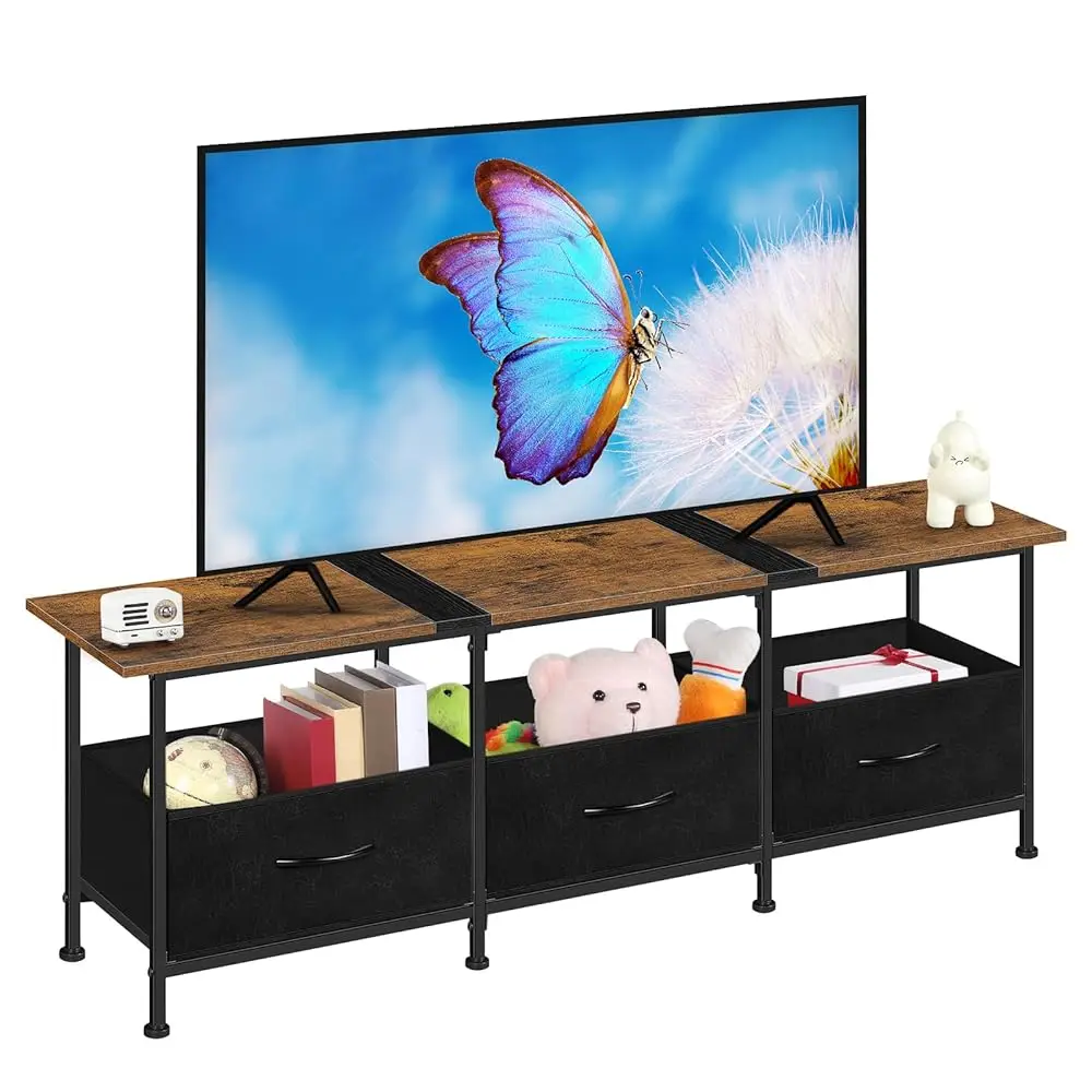 

Tv Stands For Living Room Entertainment Center With Fabric Dressers 50/55/60 H Teion Stands Tables Tv Cabinet Console Table