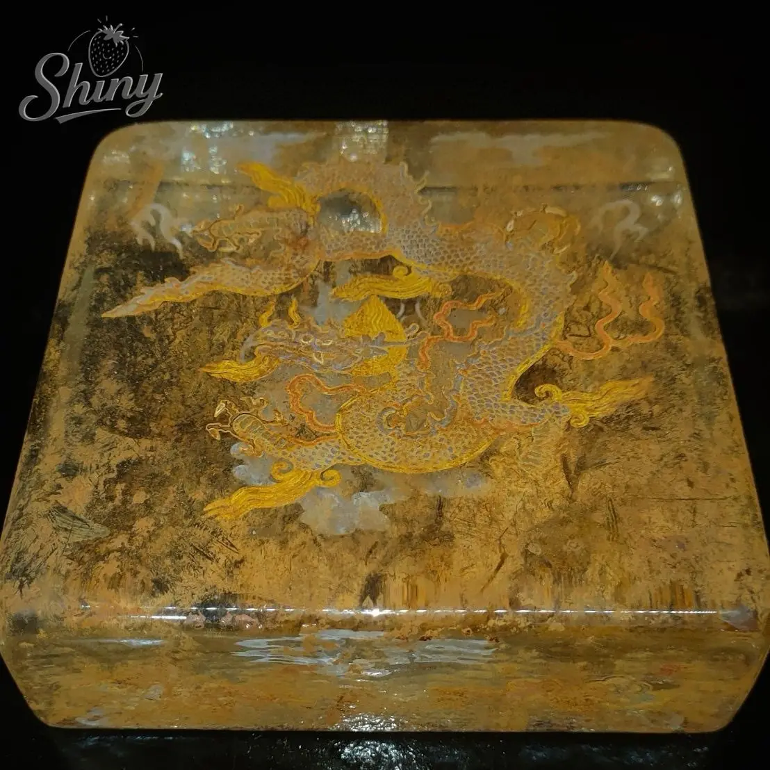 الصينية البوذية التبتية كريستال الطوب منحوتة الوحوش الميمونة ، كيلين ، تماثيل التنين منضدية ديكورات المنزل حلية