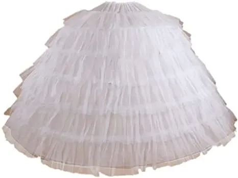 Tiered Net Puffy Petticoat Slip Crinoline Underskirt for Women Ball Gown Quinceanera Wedding Dress Accessory