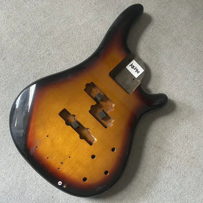 KB240 Sunburst Color 4 Or 5 String Electric Guitar Bass Body Solid Wood Active PJB Pickups Right Hand DIY&Replace Parts