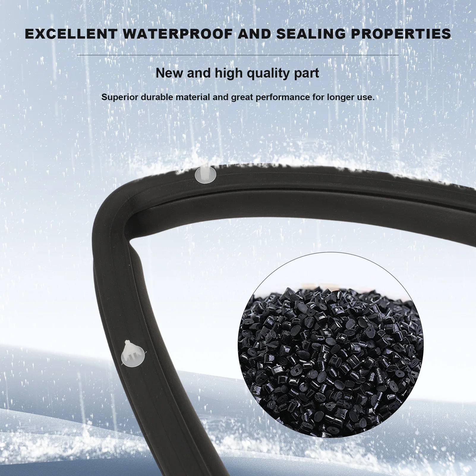 Front & Rear Door Rubber Seal Gasket Weatherstrip Molding For Honda Civic 2006 2007 2008 2009 2010 2011 Replaces #72350-SNE-A01