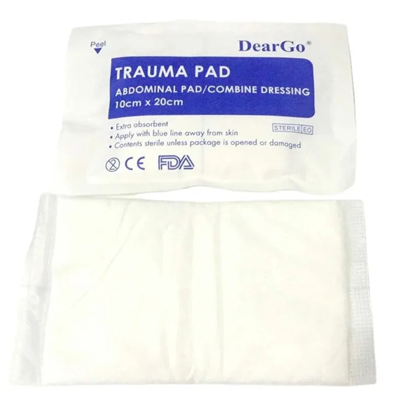 Imagem -05 - Almofada Absorvente de Tecido Não Tecido Almofada Hemostática Kit de Primeiros Socorros Combine Dressing For Trauma Controle de Sangramento