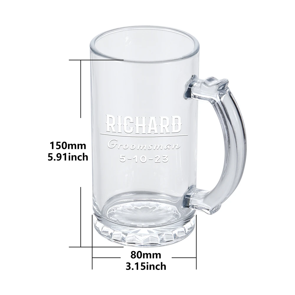 Gifts For Groomsmen Personalized Beer Gifts Engraved Glass Beer Customized Father\'s Day Gifts Birthday Present for Him Brother