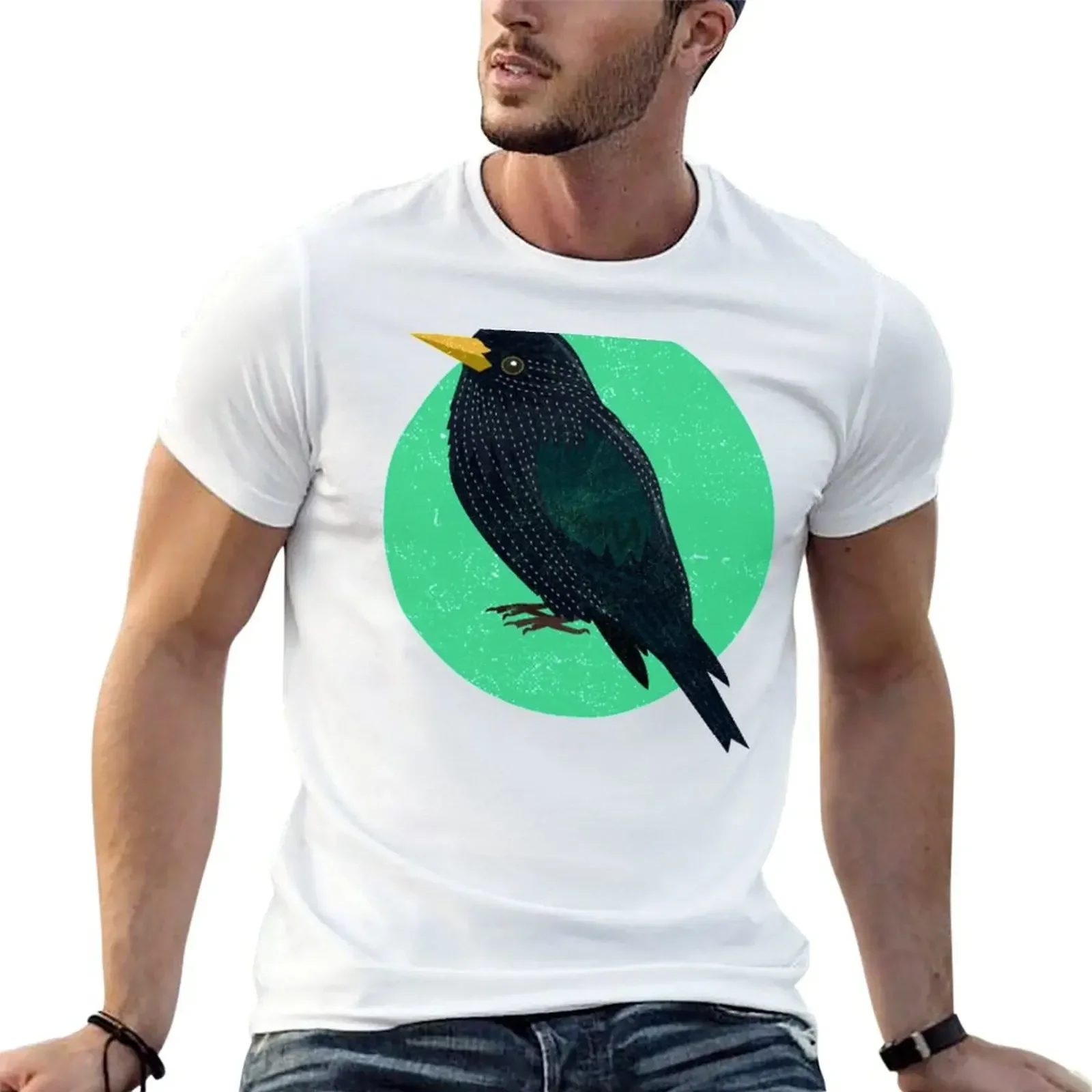 Starling T-Shirt animal prinfor boys graphic t shirt vintage anime tshirt black t shirts for men