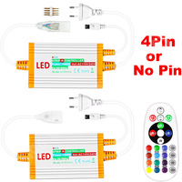 1500W 220V/110V Dimmable IP68 Waterproof Controller with 24key IR Remote Control for SMD5050 2835 RGB Led Neon Lamp Led Strip