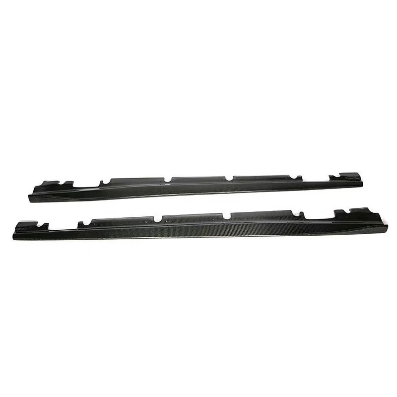 W117 R Style Real Carbon Fiber Side Skirt Bumper Extensions For Mercedes Benz A Class W176 & CLA Class C117 A250 A45 CLA180