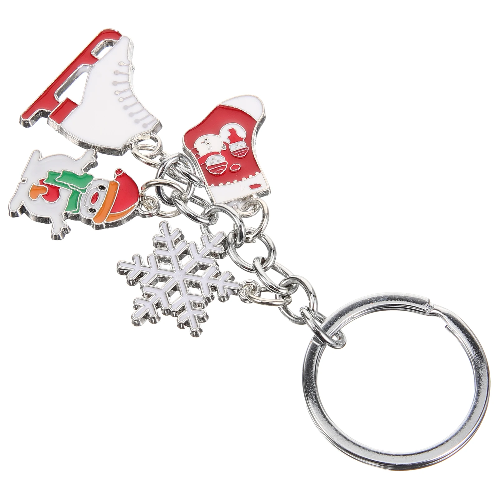 

Key Chains for Christmas Skate Keychain Cartoon Pendant Ring Zinc Alloy Purse Charm