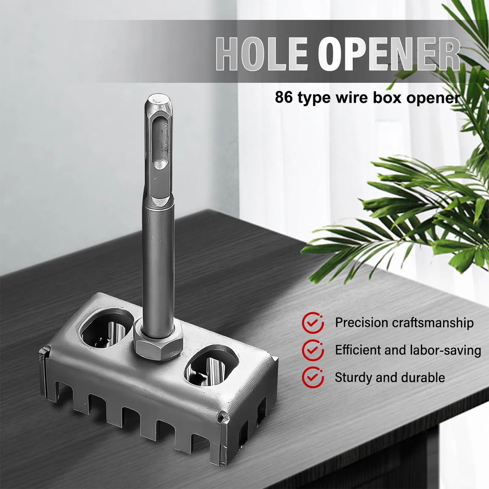 قاطع ثقب مربع لتزيين المنزل وتركيب مقبس حائط كهربائي سريع الجدار ثقب مربع لكمة للطوب والخرسانة