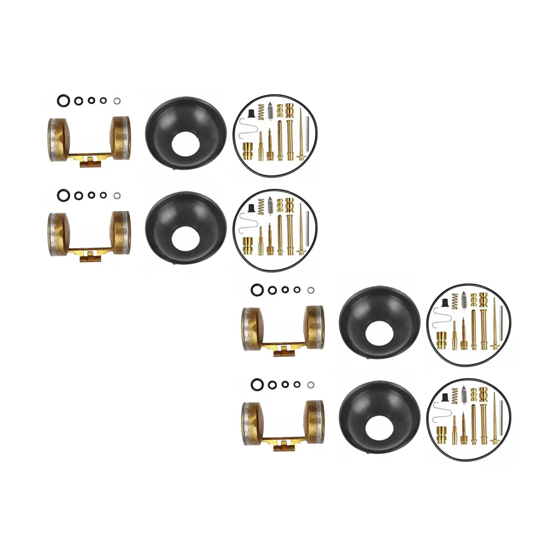 4 Sets Motorcycle Carburetor Rebuild Repair Diaphragm Kits Fit For Honda CB350 Super Sport CL350 Scrambler 16100-354-004