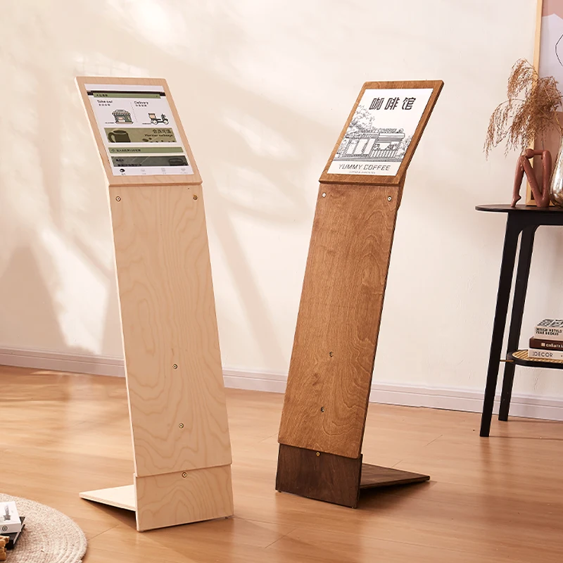 Billboard Display Board Floor-to-ceiling store entrance display rack Price list Price list Display board Vertical poster rack