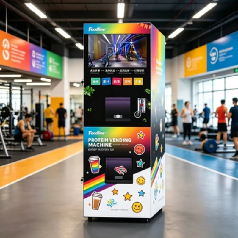 FOODLINE Automatic Stirring Protein Shake Vending Machine Smart Gym Protein Powder Dispenser