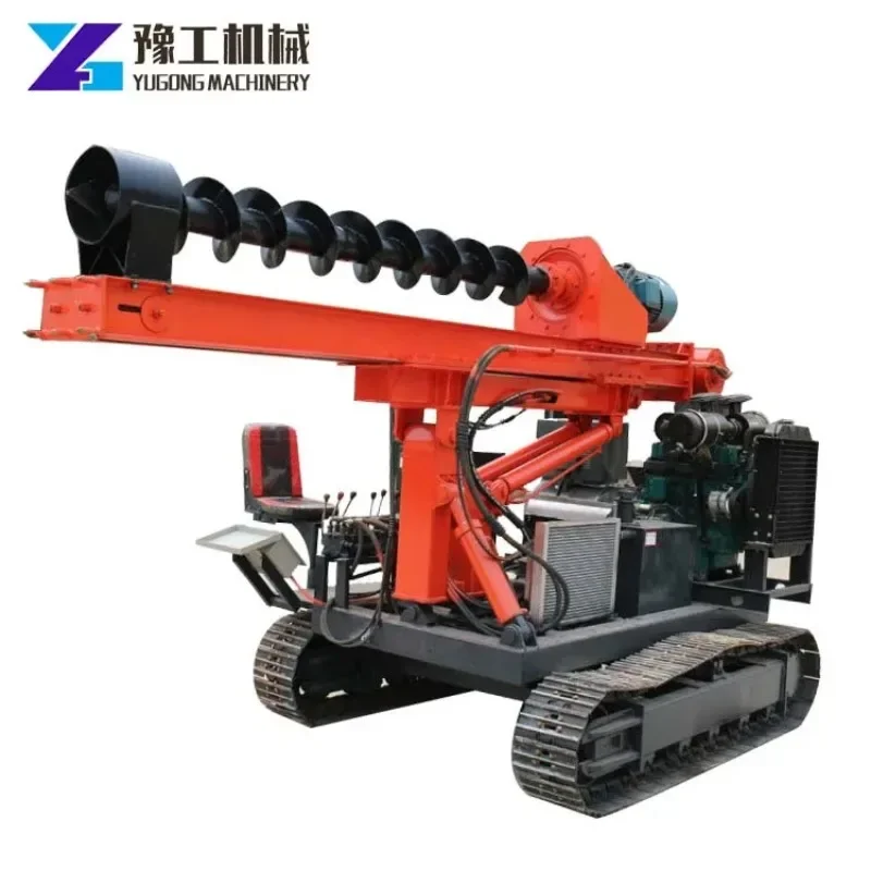 2024 Canton Fair Multifunction Hydraulic Guardrail Pile Driver Bore Pile Machine Photovoltaic Pile Driver