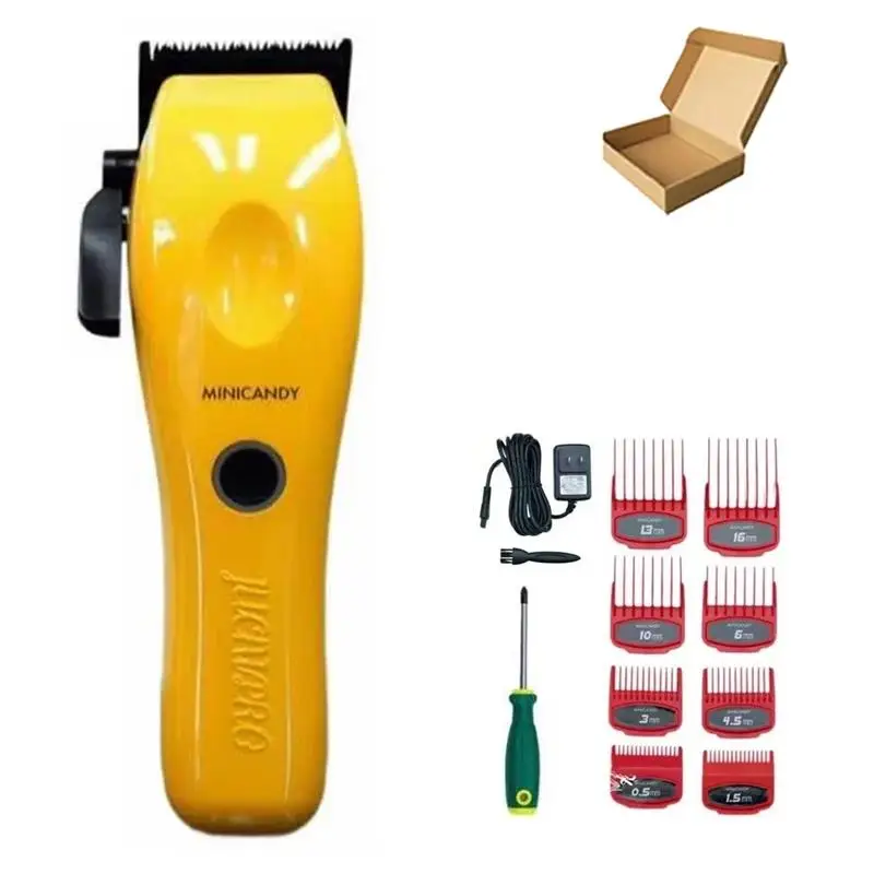 JUCAI PRO JC01 MINICANDY ماكينة قص الشعر للرجال 8800 دورة في الدقيقة DLC شفرة لاسلكية احترافية لقص الشعر ماكينة تشذيب الشعر