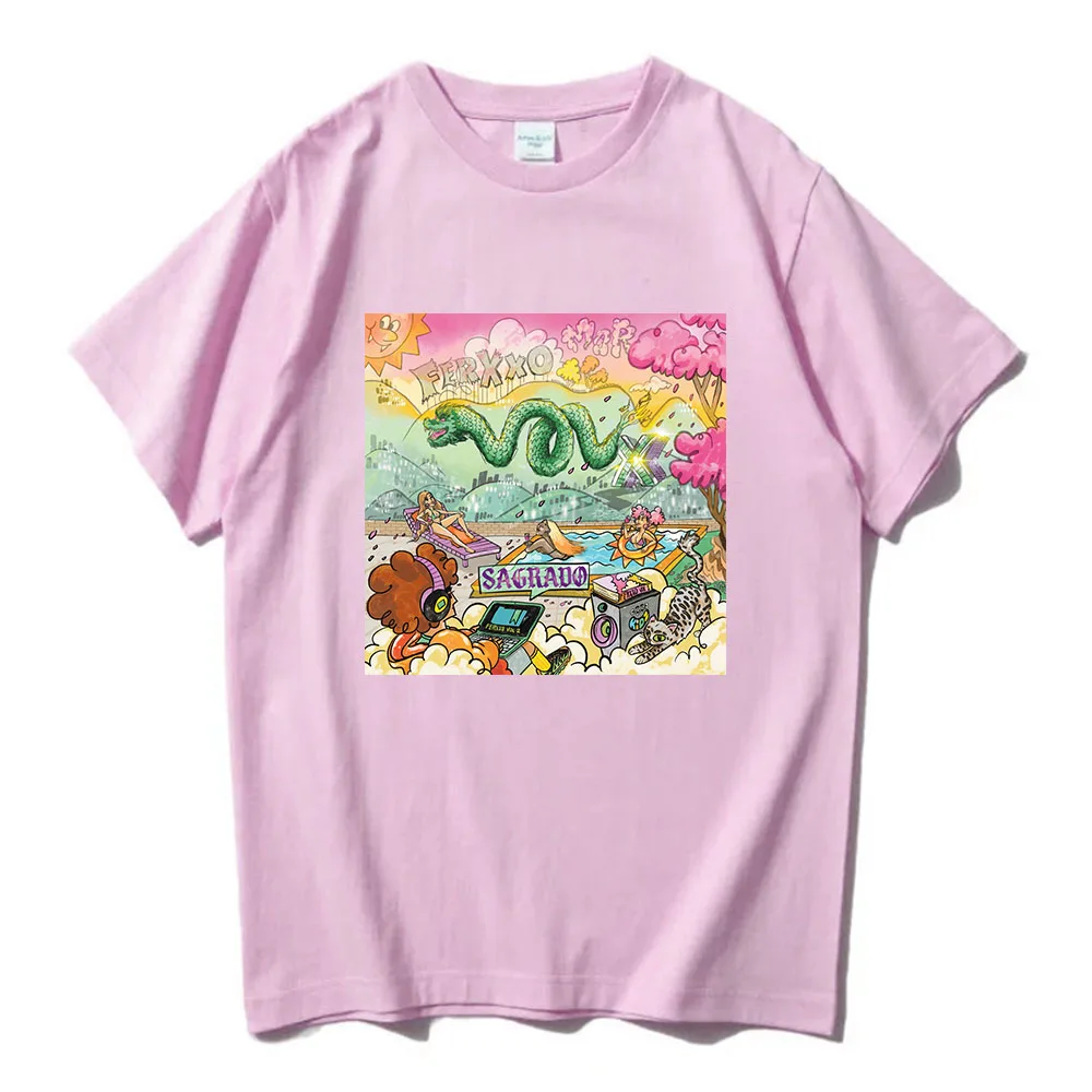 

Feid FERXXO VOL X Sagrado T-shirt Rapper Album Graphic 2025 NEW Tshirts Short Sleeve Summer Male T Shirt Cotton Loose Men Shirts