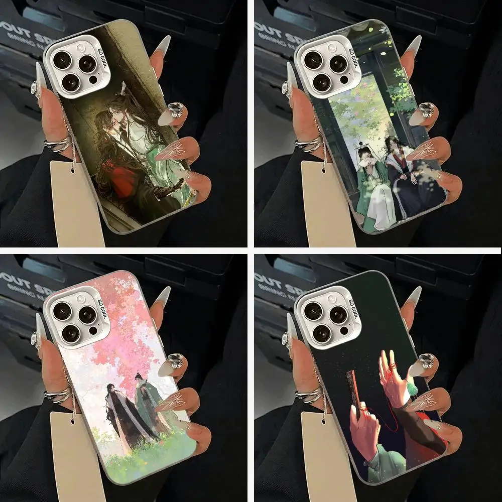 

The -Scum- Villain's -Self-Saving -System Phone Case For iPhone 11 12 13 14 15 16Pro Max Plus white Sliver Phone Cover