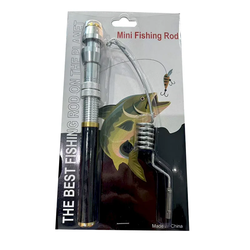 TAKEDO MYIZL Mini fishing rod spinning sea carbon fiber fishing tools ice telescopic small fishing rods view 2