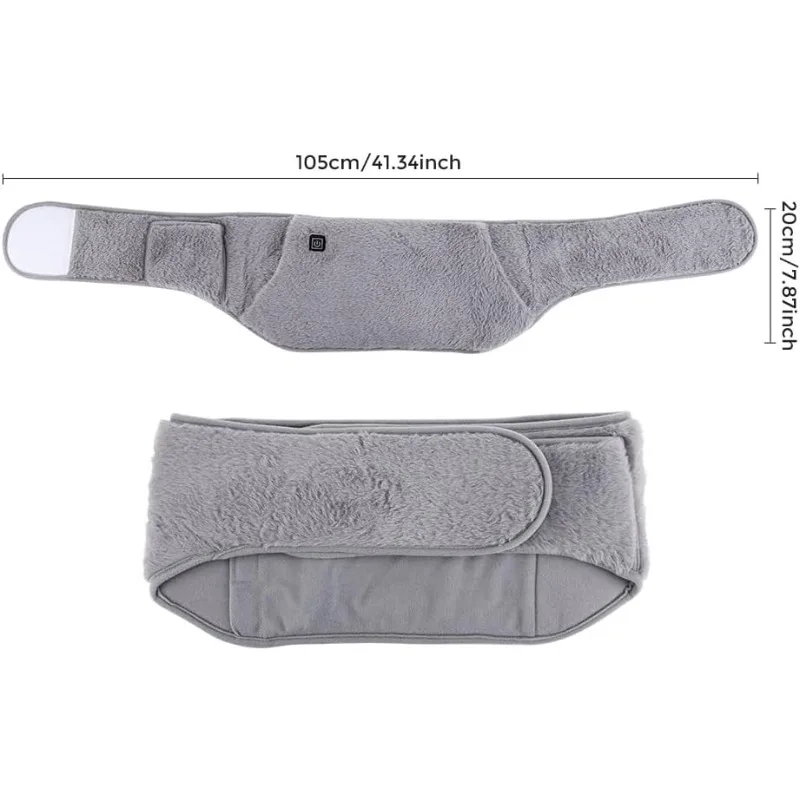 Cintura riscaldante, cuscino riscaldante alimentato tramite USB con tasche a mano, controllo della temperatura a 3 livelli per crampi mestruali Dolore alle articolazioni del corpo