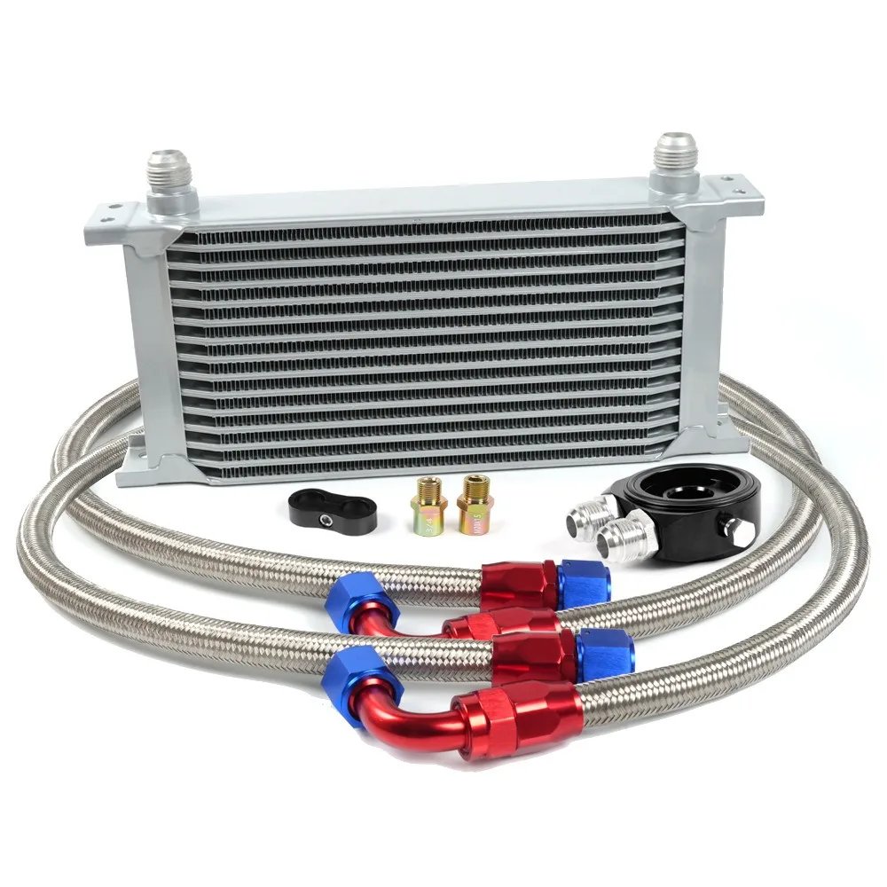 

Universal 13 Rows AN10 Aluminum British Type Racing Auto Part Engine Transmission Radiator Oil Cooler Car Cooling System