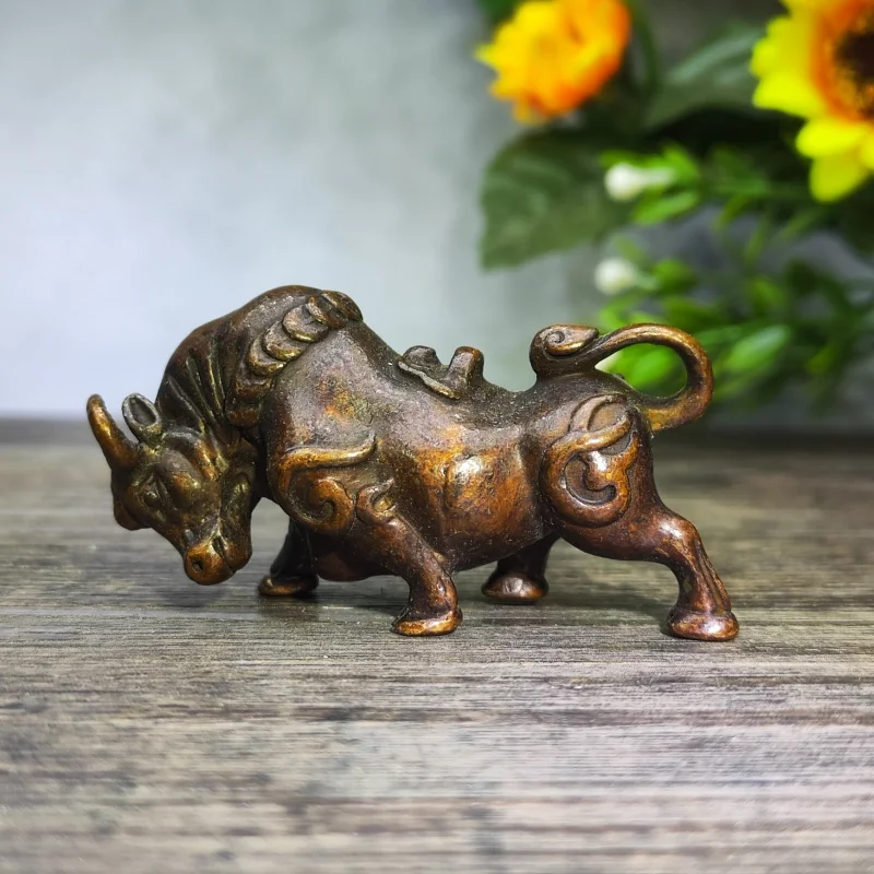 Topnew Ornaments Walker Street Cattle Twelve Zodiac Cattle Wangshi Cattle Home Office Crafts Decorative Ornaments