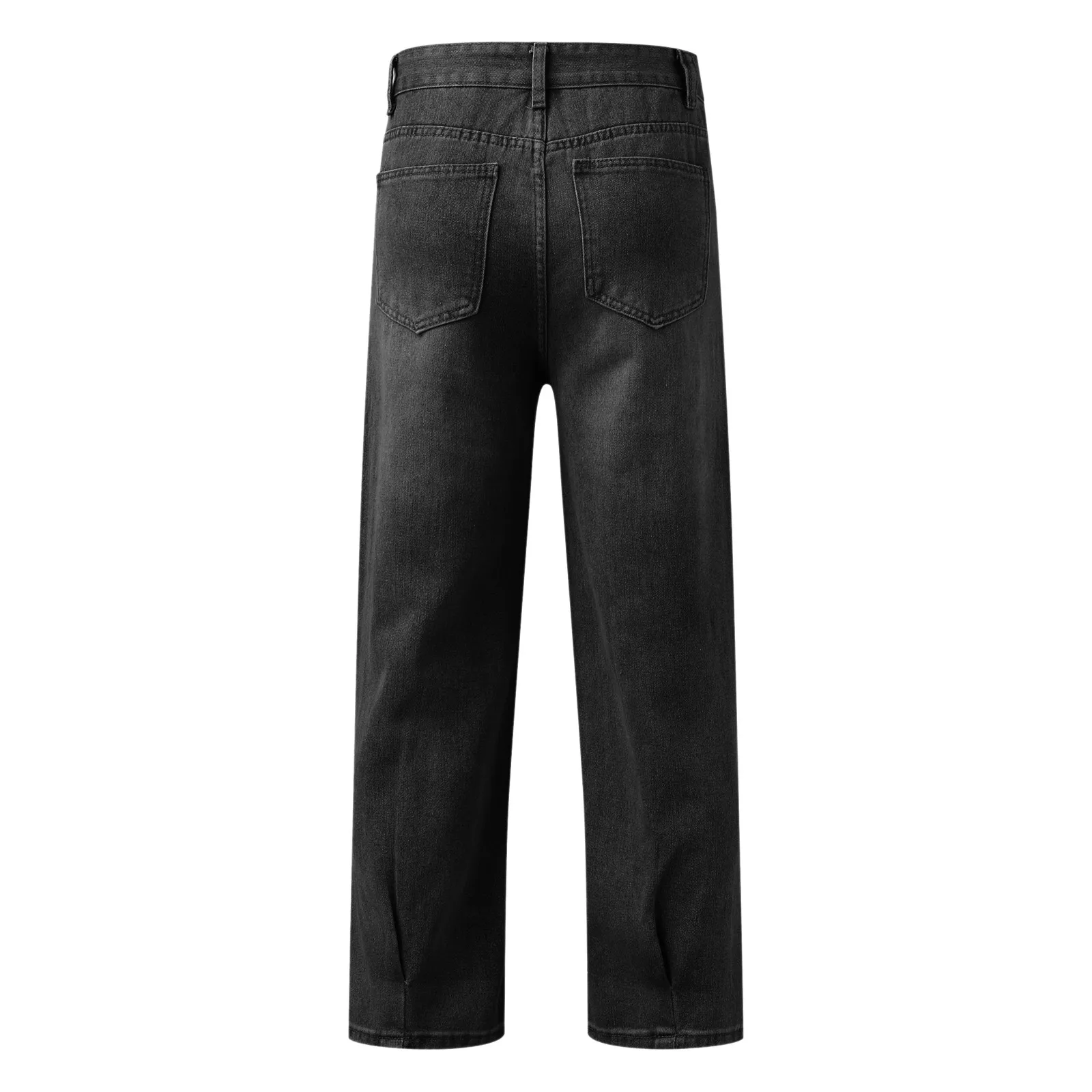 Jean à Jambes Larges en Denim pour Homme, Pantalon Droit, Cargo, Street, Mode Décontractée, Hip Hop, 2024