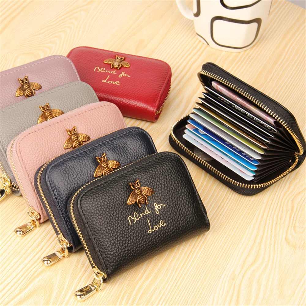 

Fashion Women Wallets Leather Female Purse Mini Zipper Solid Multi-Cards Holder Coin Short Wallets Slim Small Wallet Zipper