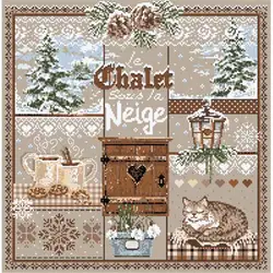 3 Cross Stitch Kit Embroidery hoop Homfun Craft counted Sunday Christmas Decorations Needlework animal Snow Flower Scenery