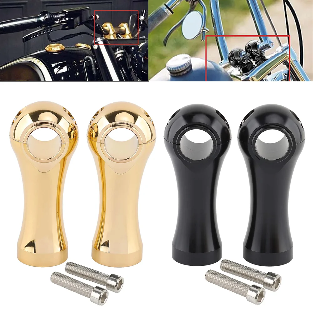 

4 inch Universal Motorcycle 25MM 32MM Handlebar Riser Clamp Mount Kit For Harley Honda Yamaha Kawasaki Indian Victory Cruisers