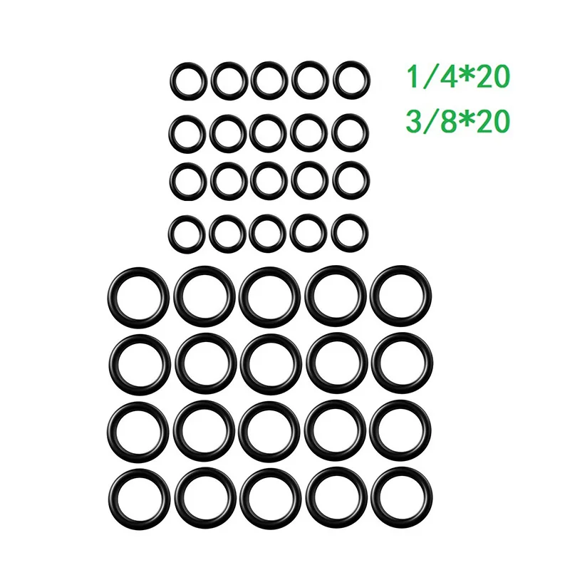 커넥터 와셔 O링 부품 빠른 연결 교체 1/4 "3/8" M22, 40 개 액세서리 클리너 고무 용품