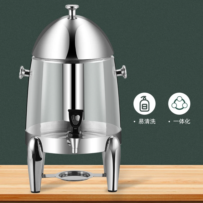 Restaurant Beverage Bucket Stainless Steel Visual Beverage Machine Juice Bucket Alcohol And Plug-in Model 3L 6L 12L