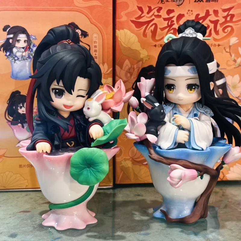 

Genuine Mo Dao Zu Shi Porcelain Bloom Rhythm Series Blind Box Cute Wei Wuxian Lan Wangji Figurine Mystery Box Anime Fans Gift