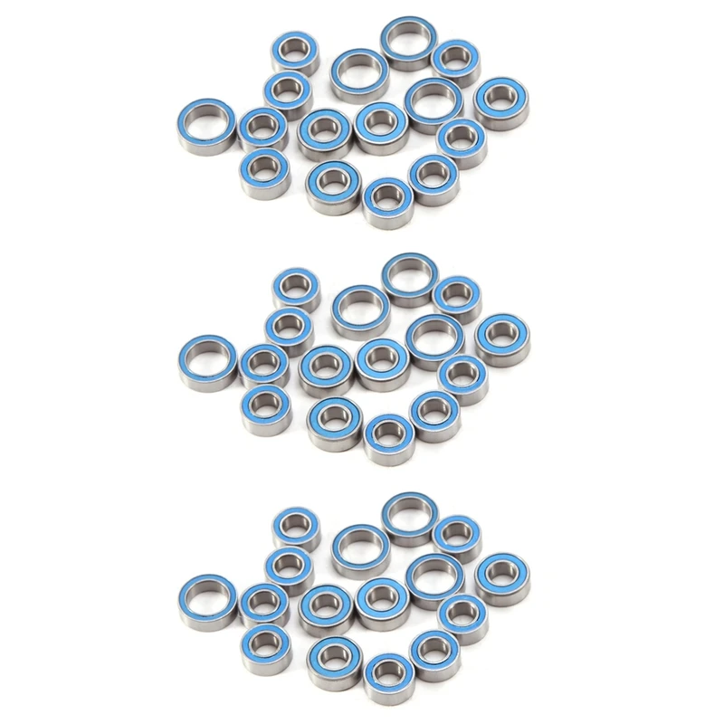 

FBIL-48PCS Rubber Sealed Ball Bearing Kit For Tamiya TT02 TT-02 TT02D TT-02D 1/10 RC Car Upgrades Parts Accessories