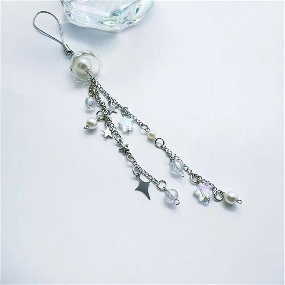 

Sea Theme Jellyfish Phone Pendant Phone Charm Seashell Beaded Phone Chain Ocean Style with Star Y2K Phone Lanyard Bag Keychain