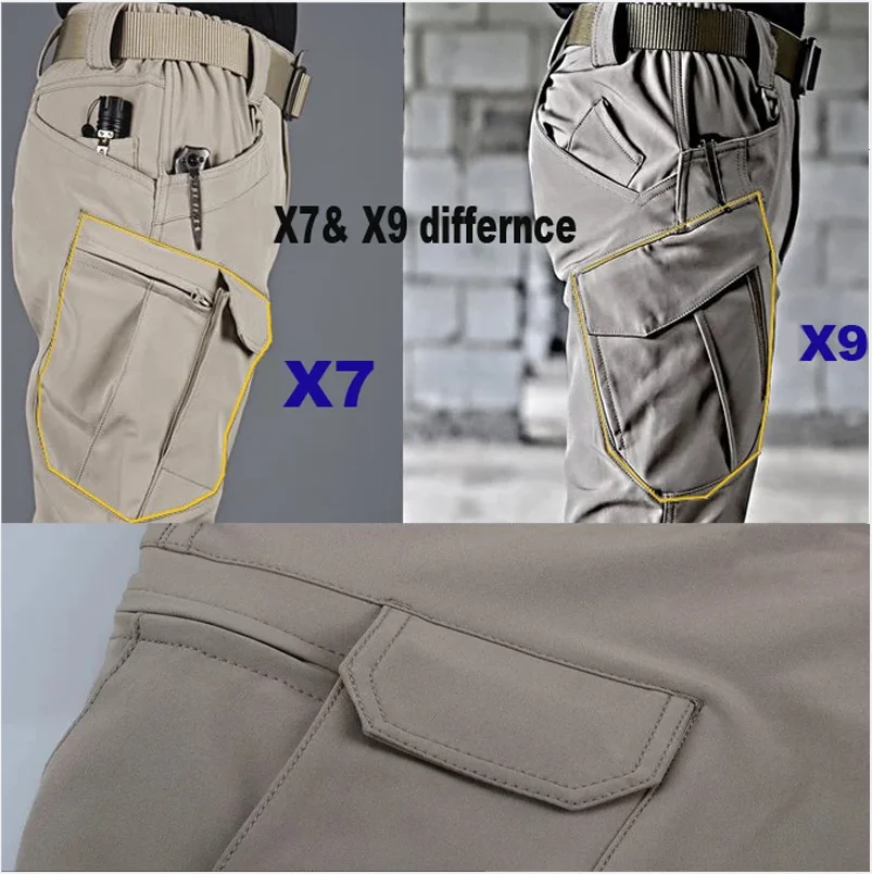 Men\'s M-5XL Autumn Spring Fall Elastic Camping Hiking Trekking Finshing Hunting Pants Outdoor Cycling Tactical Cargo Trousers