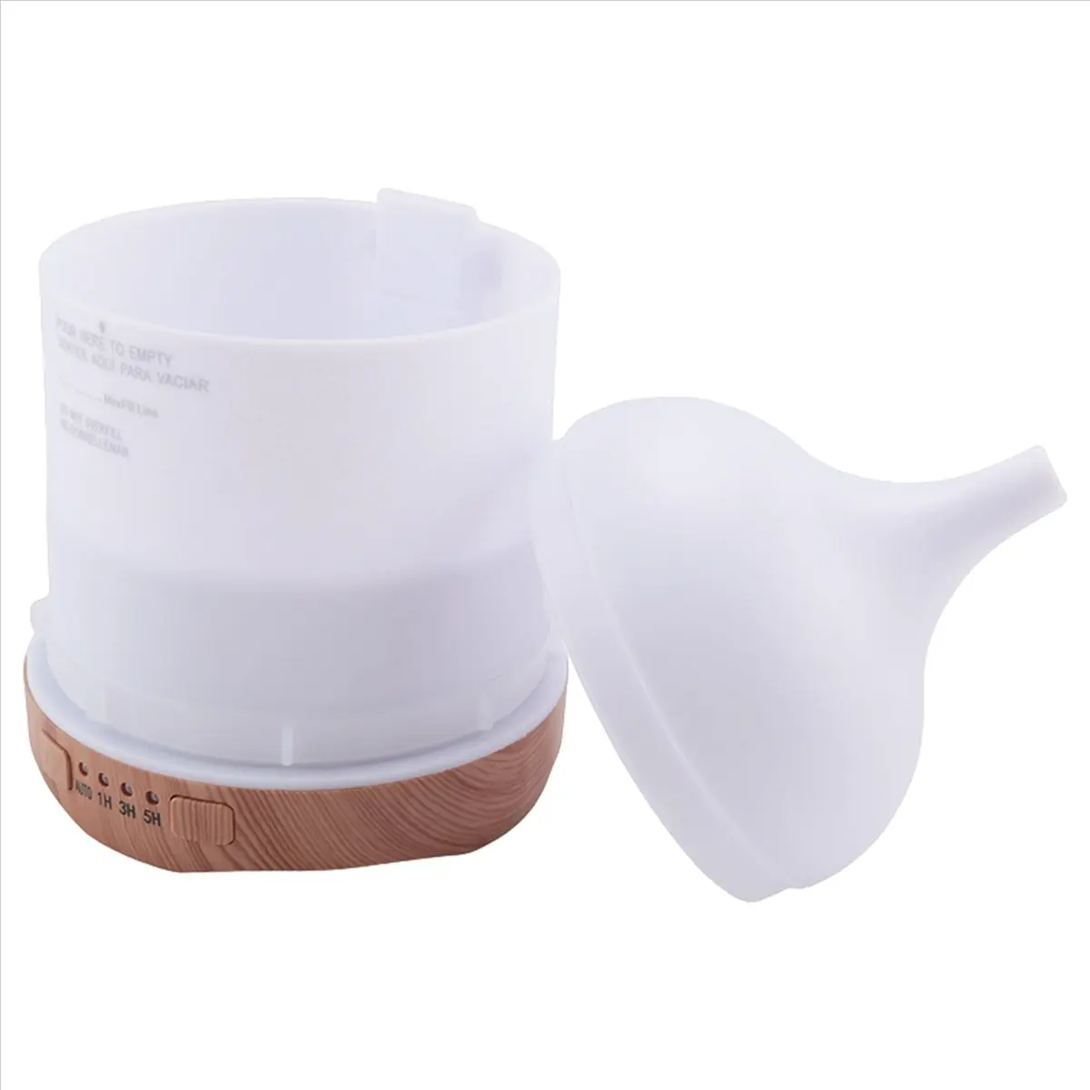 [T80C]250ML Aromatherapy Essential Oil Diffuser Air Humidifier Cool with 7 Color LED Lights Ceramic Diffuser for Home-EU Plug