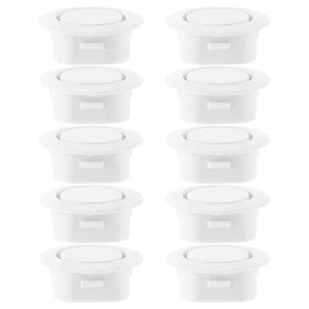 10Pcs Car Radar Hole Cover Plugs Plastic Bumper Hole Caps Front Rear Bumper Protection Edge Wear Resistance Quick No Tool