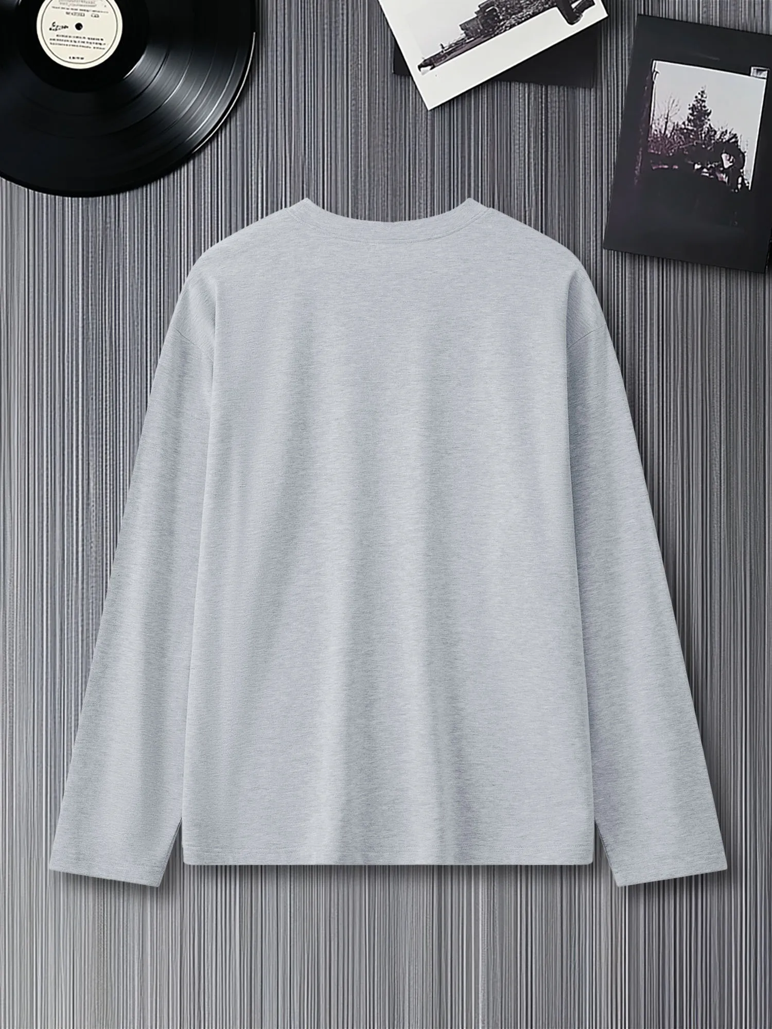 Kaos Lengan Panjang Katun 100% - Mens Fashion Summer ulasan dan harga