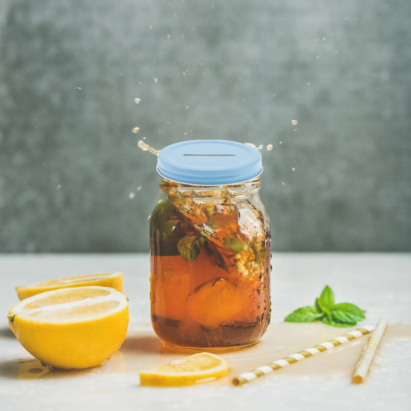 

20pcs Coin Bank Lid 70mm Wide Mouth Sealing Covers for Mason Jars Change Storage Parts Practical Canning Lids Saving Pot Slot