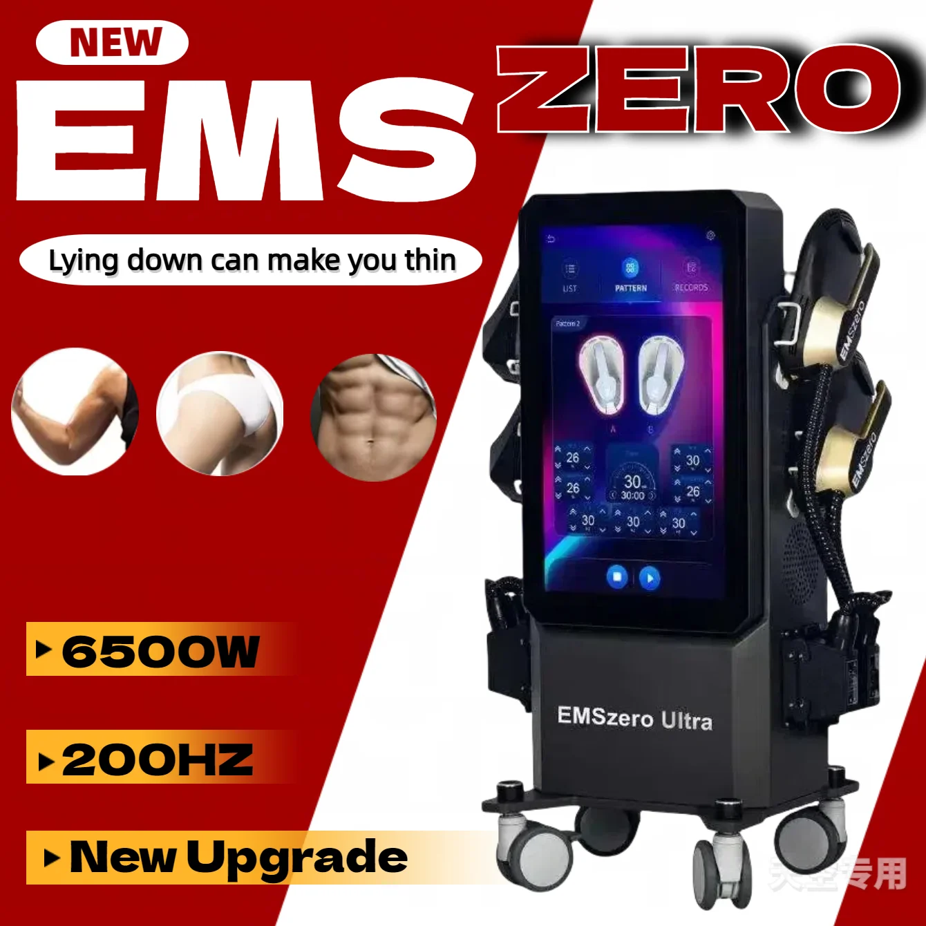 

2024 Emszero Pro 6500w EMS Electromagnetic Machines Professional NEO Stimulate Portable Body Slimming Nova Rf Muscle