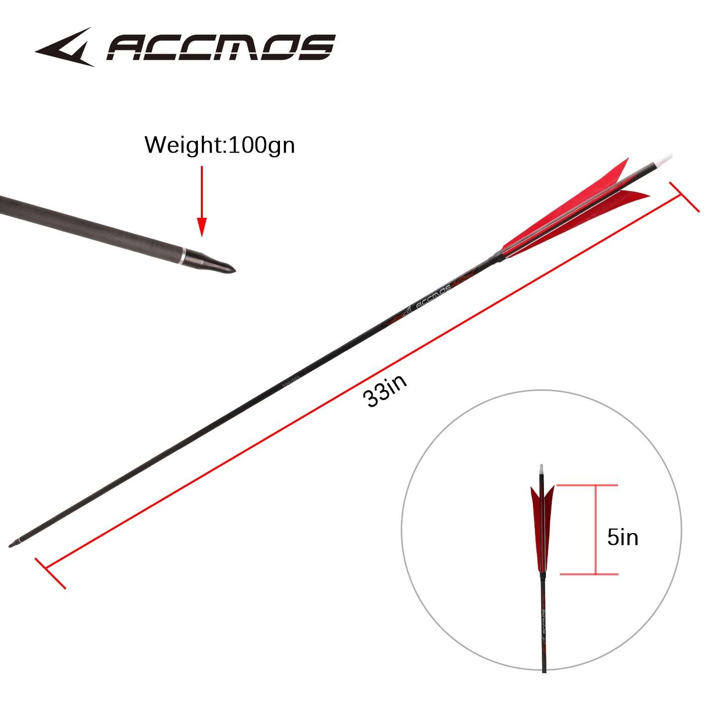 جديد صحيح ريشة السهم ID6.2 الكربون النقي السهم الهدف السهم اطلاق النار الصيد التدريب العمود الفقري 250-800 الأحمر على شكل ريشة بيضاء نوك #4