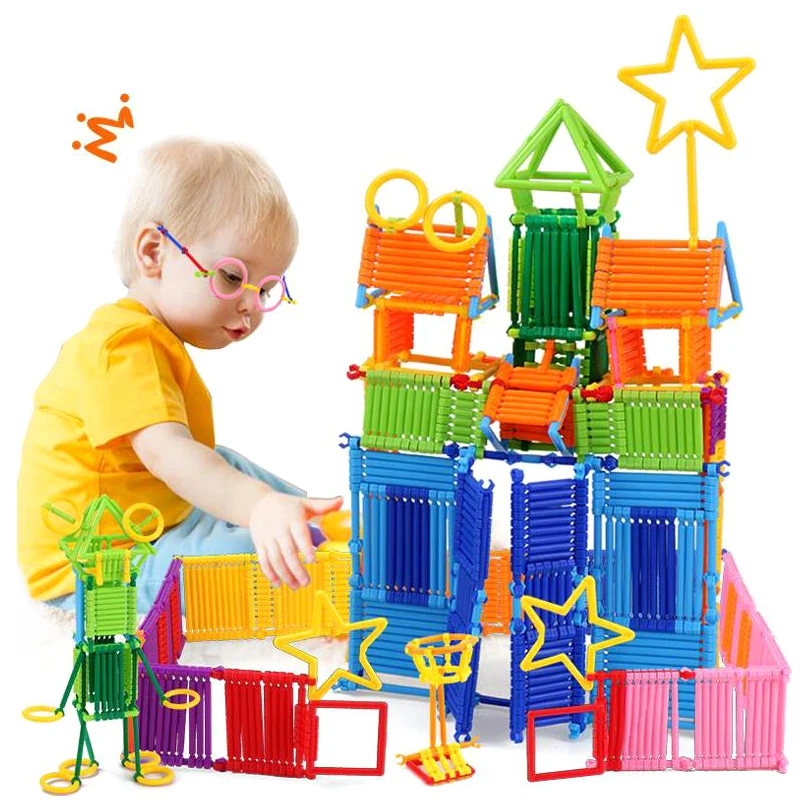 65/120/240pcs Assembled Building Blocks DIY Smart Stick Blocks Children Imagination Creativity Educational Learning Toy Gift DDJ