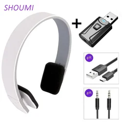 Sport Headphones HD Noise Cancelling Earphone Wireless Headset with Bluetooth USB TV Adaptor HiFi Deep Bass Sound for TV