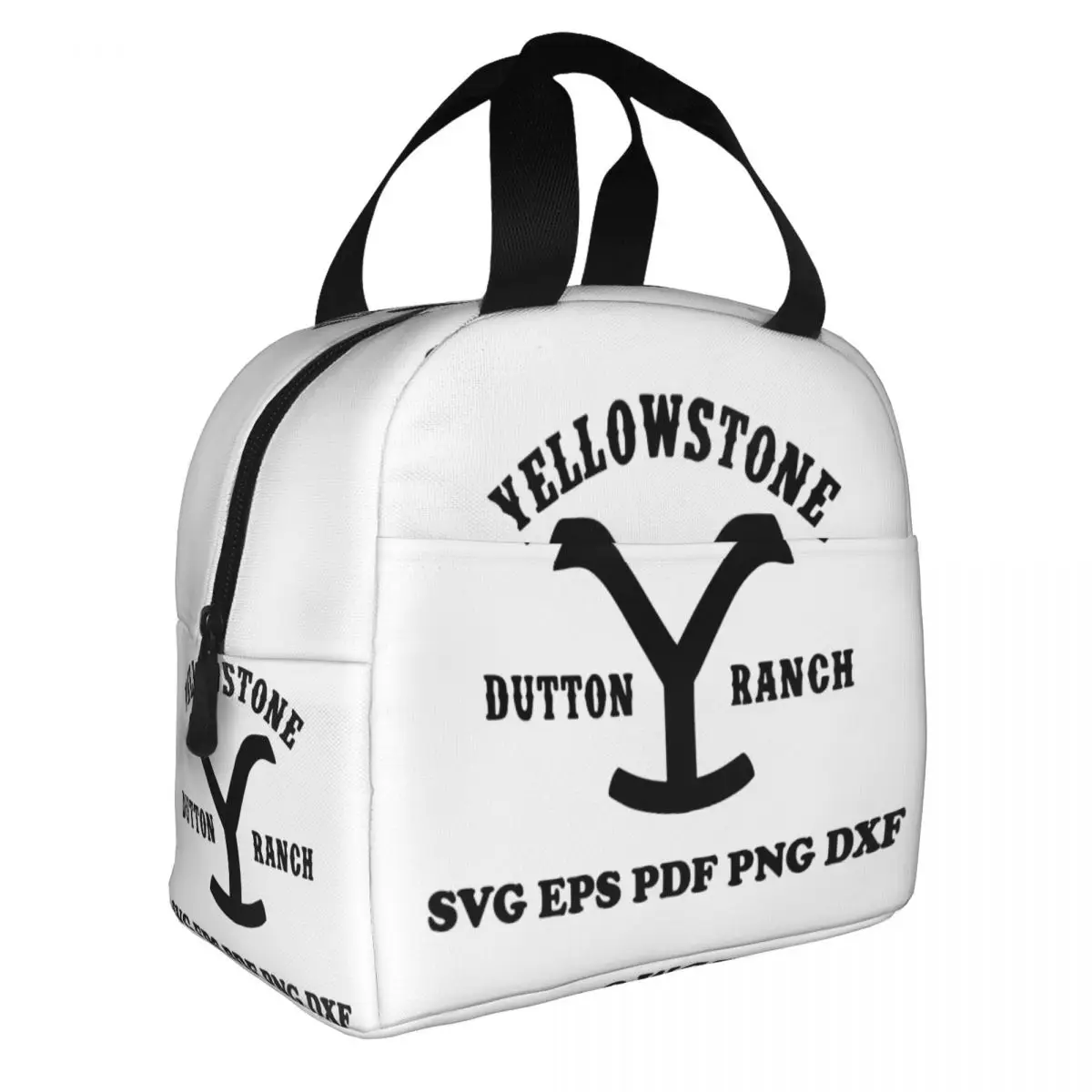 Custom Yellowstone Logo Lunch Bag Women Cooler Thermal Insulated Lunch Box for Children School