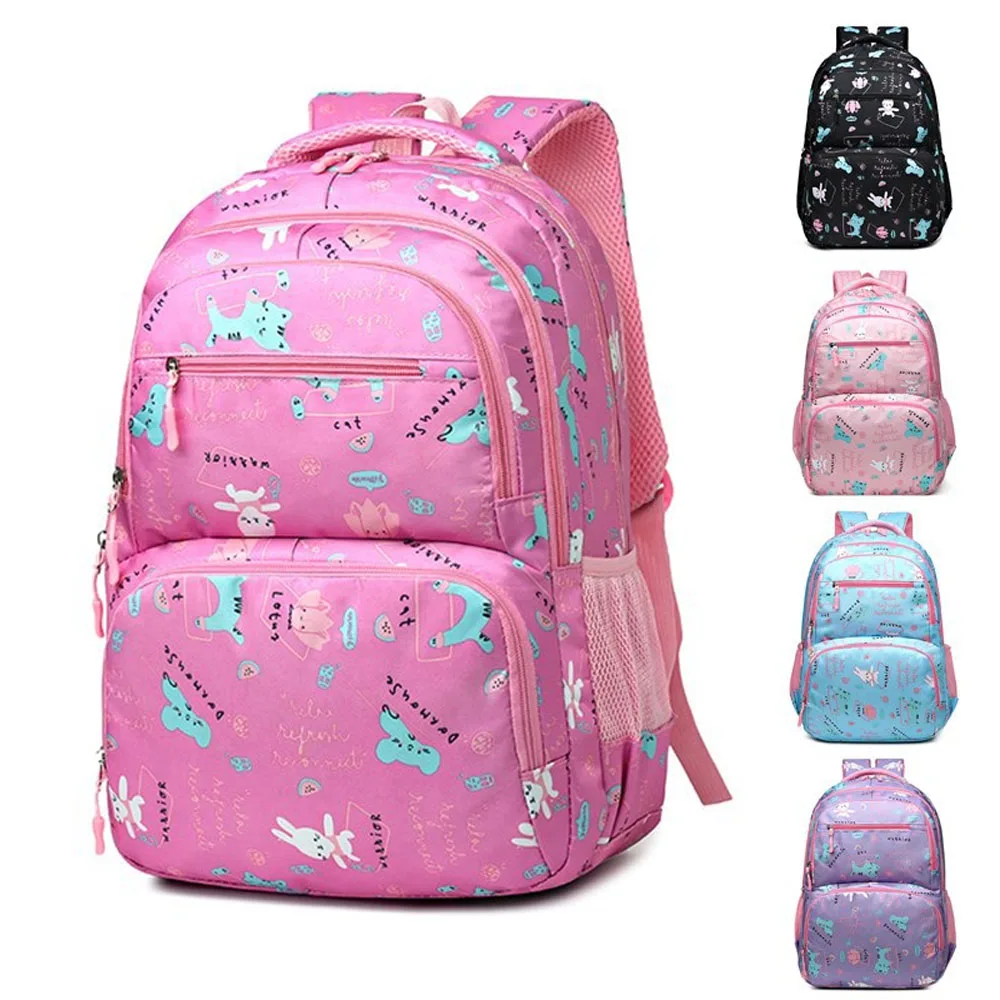 

Primary School Bag for Kids 6-12 Years Lightweight Large Capacity Boys Girls Backpack with Cute Cartoon