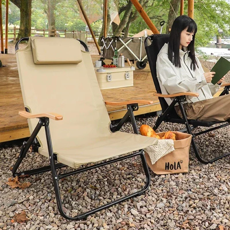 Reis Picknick Reisstoel Strandvissen Buiten Kamperen Strandstoelen Ligstoel Vouw Silla De Playa Tuinmeubilair