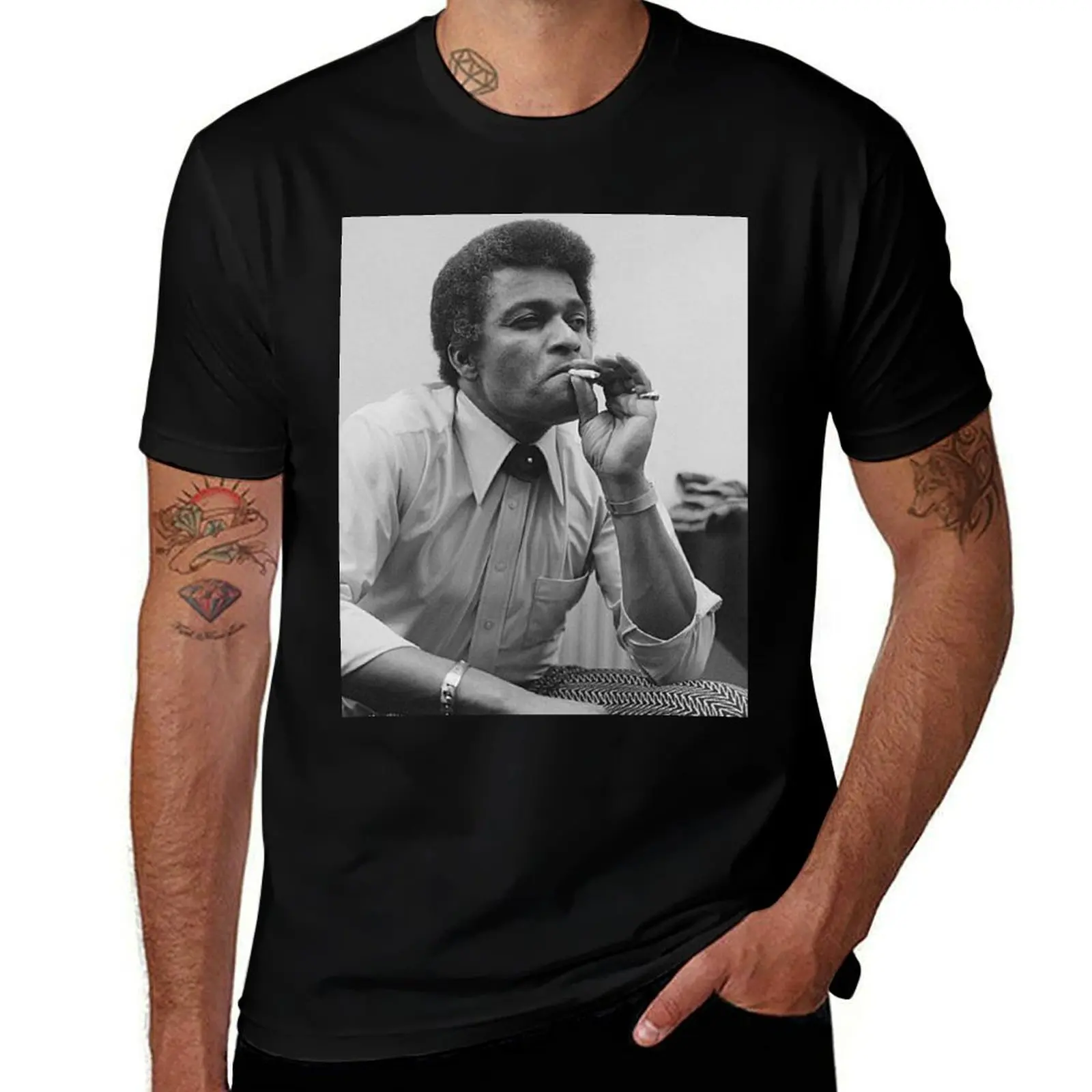 Charley Pride handsome T-Shirt Anime t-shirt Blouse Luxury man luxury clothes men