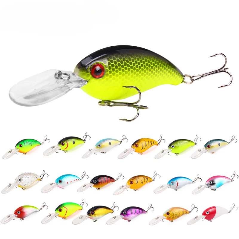 

1 PCS Minnow Fishing Lure 45mm 3.8g Crankbait Hard Bait Topwater Artificial Wobbler Bass Japan Fly Fishing Accessories