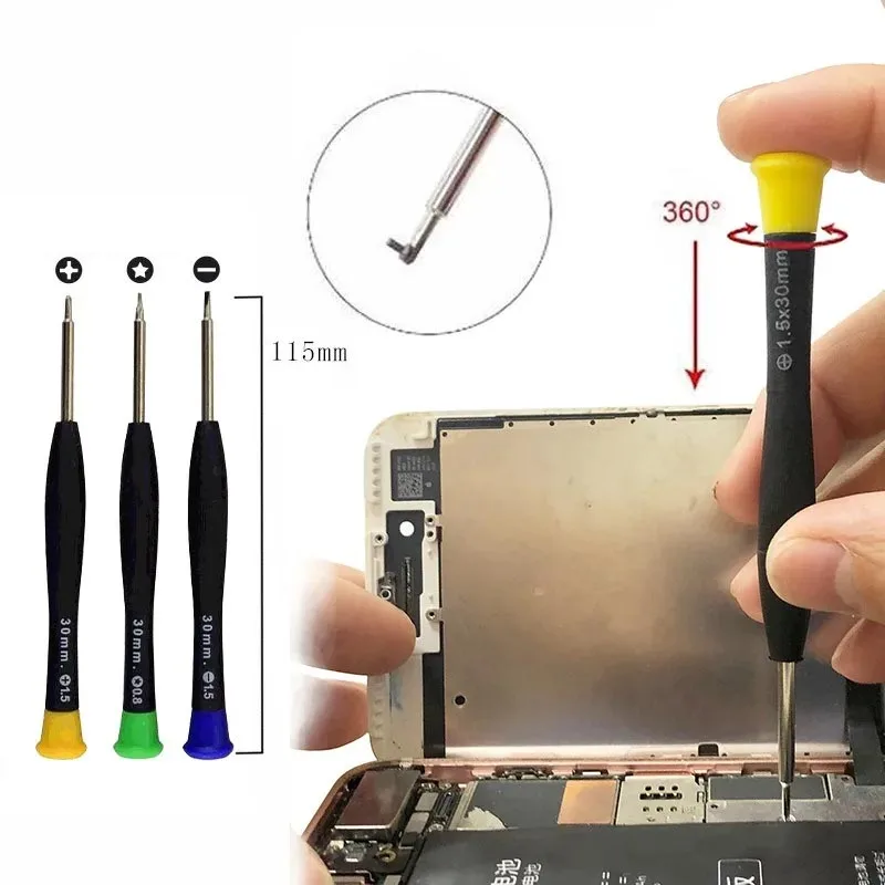 Kit de herramientas de reparación de teléfonos móviles 21 en 1, herramienta de apertura de palanca Spudger, juego de destornilladores para iPhone X XR XS 8 7 11 12 13 14 15 herramientas manuales