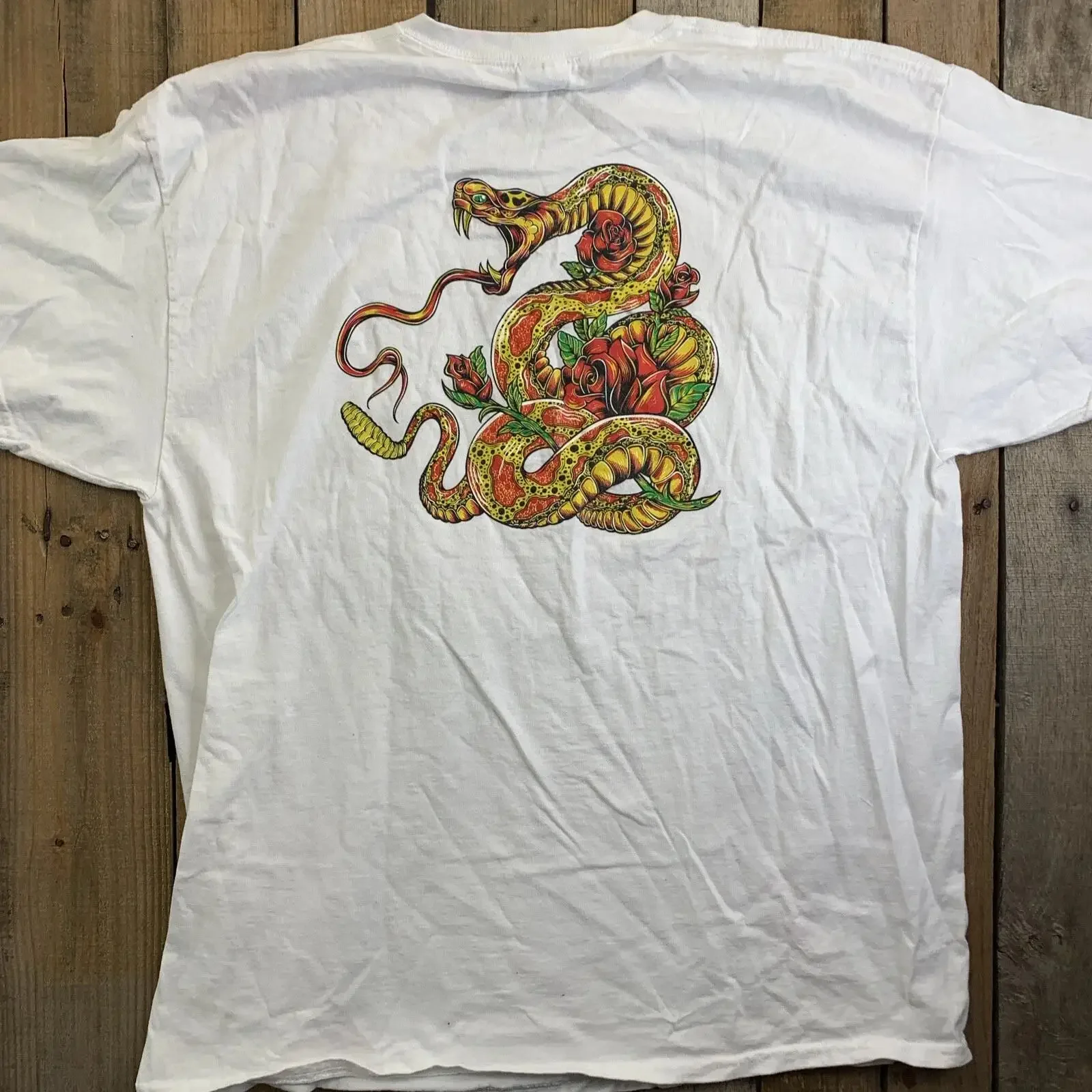 Tijuana Brand Sweet Honey T Shirt Mens Size XL White vintage Washed streetwear Slightly Soft Top For Everyday Wear Stretched